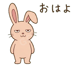 Jitome Bunny — 40 stickers LINE sticker set